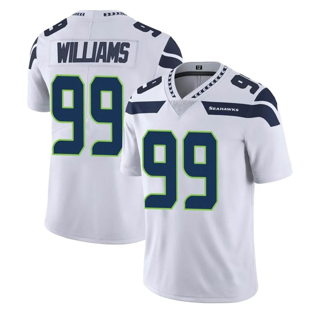 BIPIHUC S.Seahawks #99 Leonard Williams Player White Limited Vapor Untouchable Home Game Stitched Jerseys