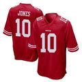 BIPIHUC SF.49ers #10 Mac Jones Player Red Home Game Stitched Jerseys