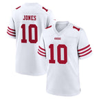 BIPIHUC SF.49ers #10 Mac Jones Player White Game Home Stitched Jerseys