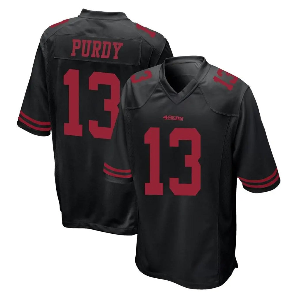BIPIHUC SF.49ers #13 Brock Purdy Player Black Alternate Home Game Stitched Jerseys