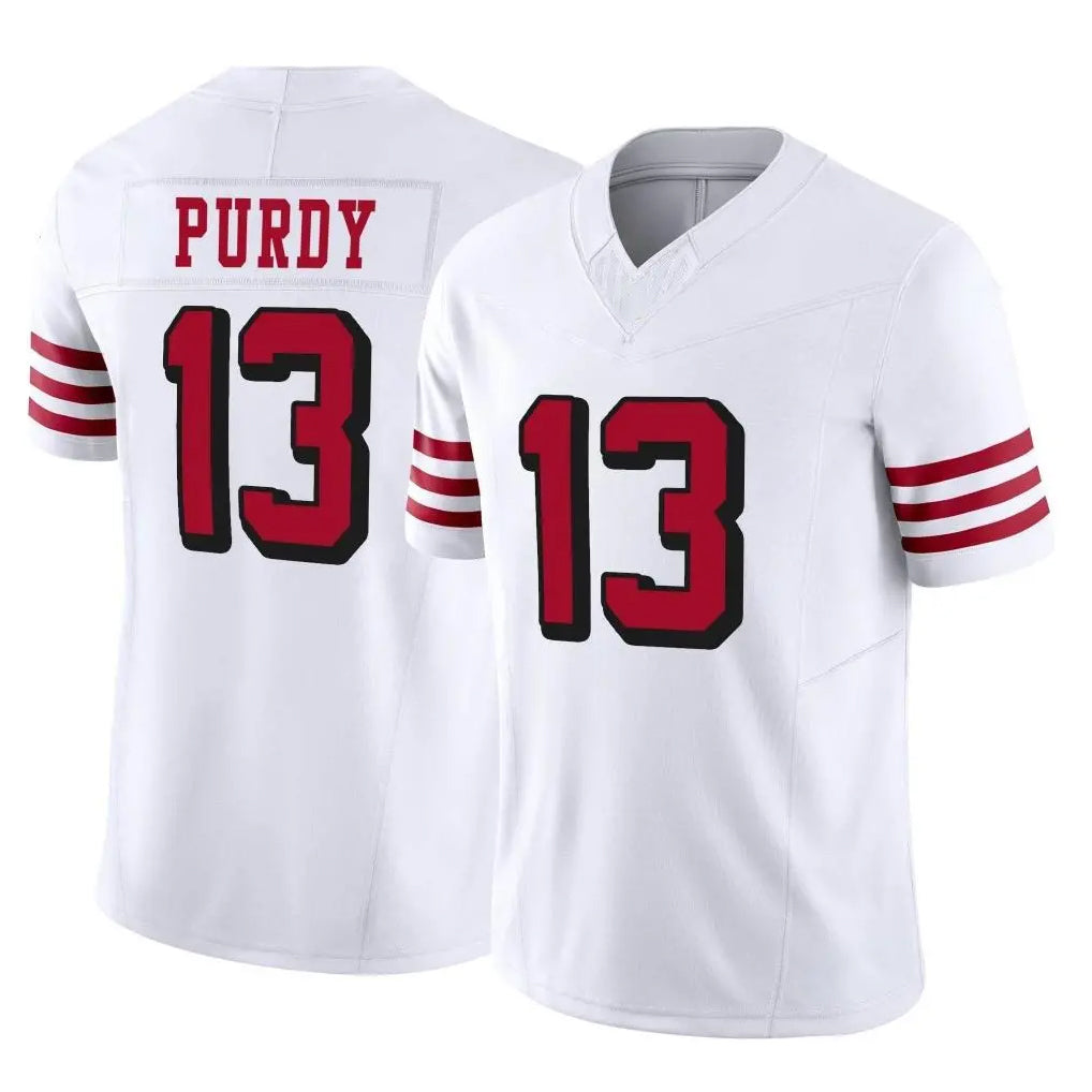 BIPIHUC SF.49ers #13 Brock Purdy Player White Limited Alternate Vapor F.U.S.E. Home Game Stitched Jerseys
