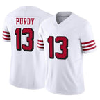BIPIHUC SF.49ers #13 Brock Purdy Player White Limited Alternate Vapor F.U.S.E. Home Game Stitched Jerseys