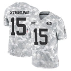 BIPIHUC SF.49ers #15 De'Zhaun Stribling Player Arctic Camo Limited Salute To Service Home Game Stitched Jerseys