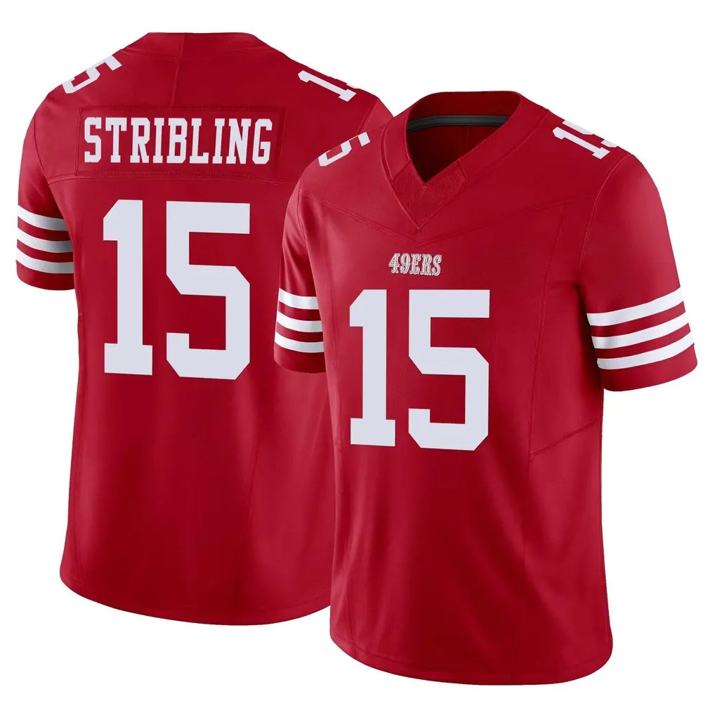 BIPIHUC SF.49ers #15 De'Zhaun Stribling Player Red Limited Vapor F.U.S.E. Home Game Stitched Jerseys