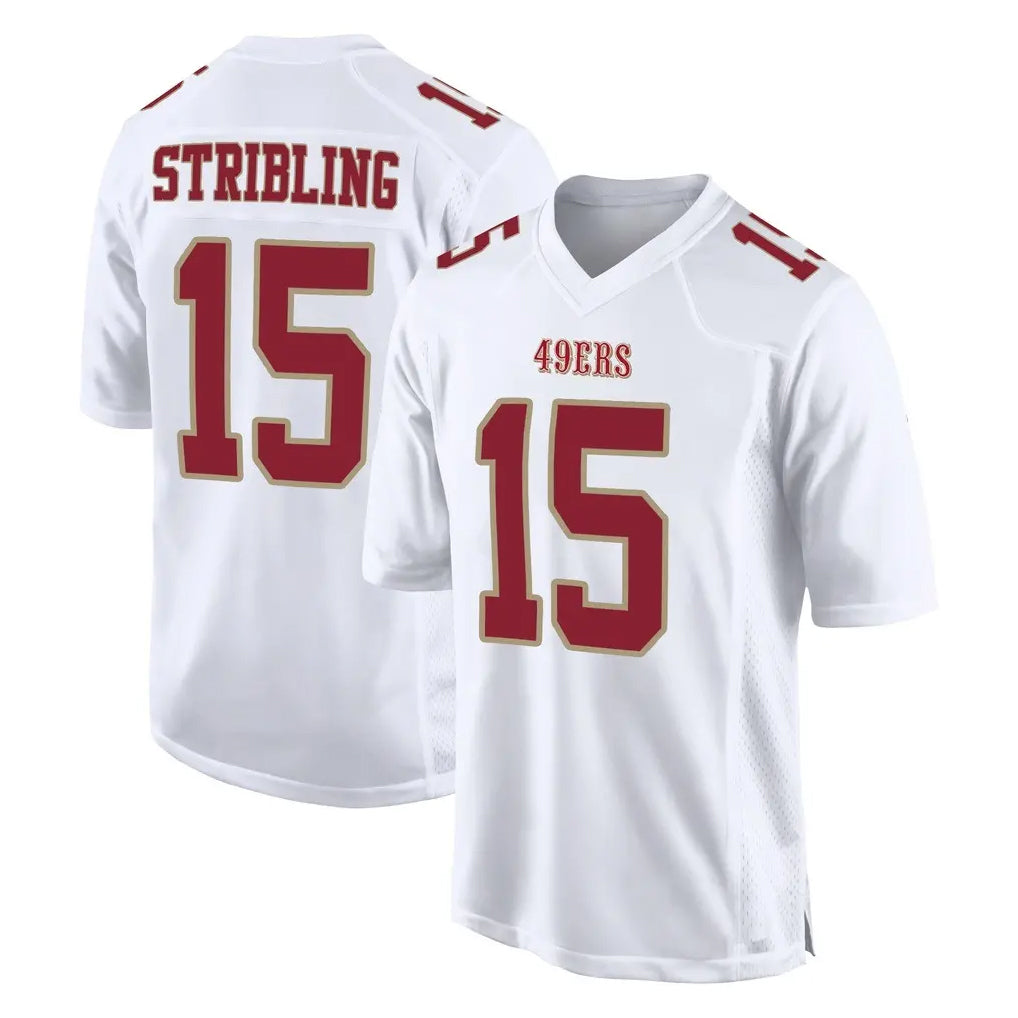 BIPIHUC SF.49ers #15 De'Zhaun Stribling Player White Fashion Home Game Stitched Jerseys