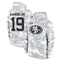 BIPIHUC SF.49ers #19 Deebo Samuel Sr. Player Arctic Camo Limited Salute to Service Pullover Hoodies Game Stitched Jerseys