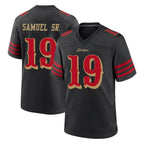 BIPIHUC SF.49ers #19 Deebo Samuel Sr. Player Black Rivalries Collection Home Game Stitched Jerseys