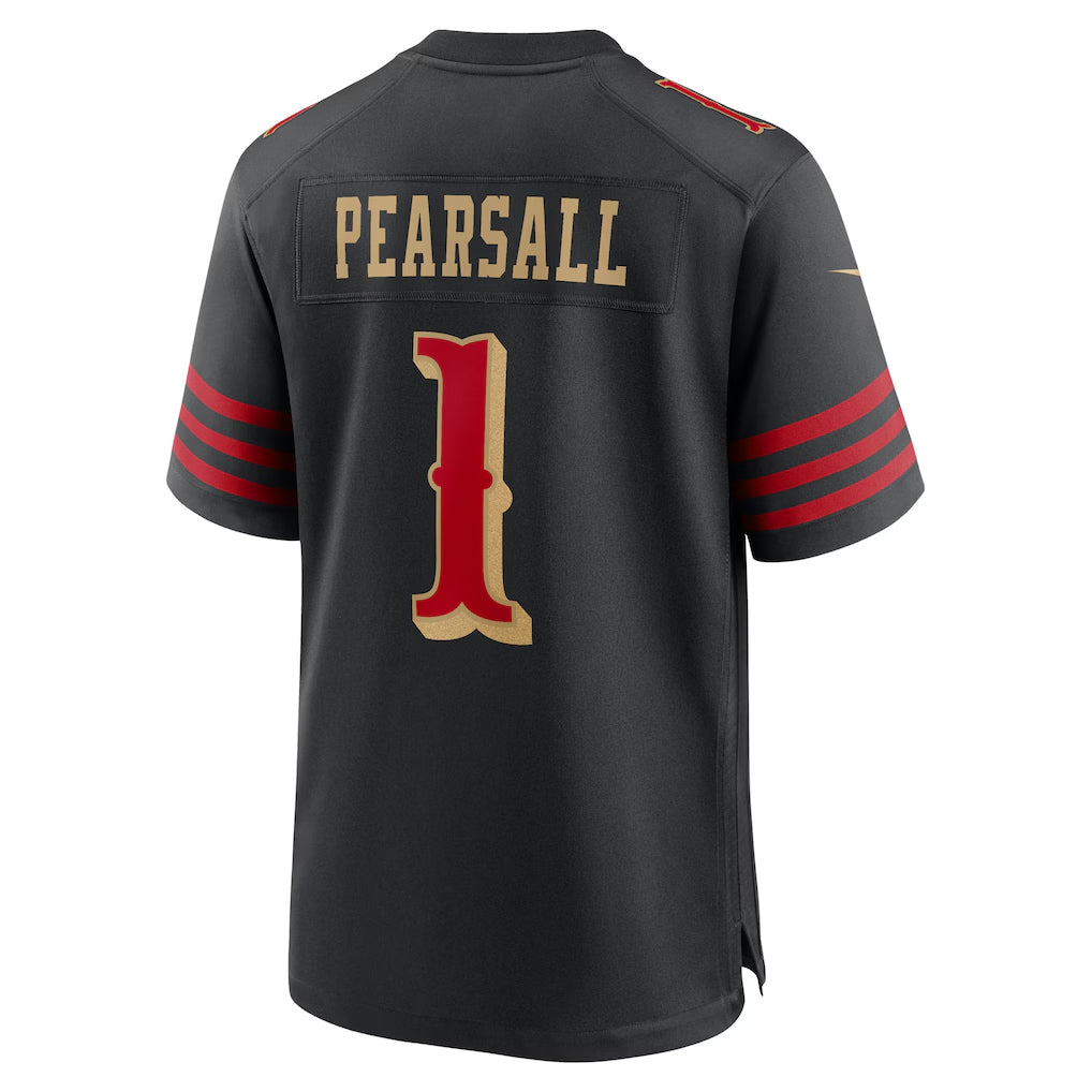 BIPIHUC SF.49ers #1 Ricky Pearsall Player Black Rivalries Collection Game Stitched Jerseys