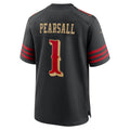 BIPIHUC SF.49ers #1 Ricky Pearsall Player Black Rivalries Collection Game Stitched Jerseys