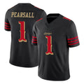BIPIHUC SF.49ers #1 Ricky Pearsall Player Black Rivalries Collection Limited Stitched Jerseys