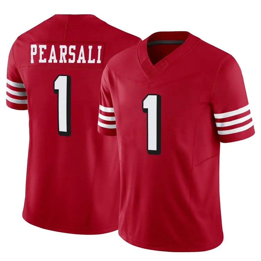 BIPIHUC SF.49ers #1 Ricky Pearsall Player Scarlet Vapor F.U.S.E. Limited Stitched Jerseys