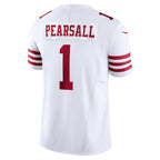BIPIHUC SF.49ers #1 Ricky Pearsall Player White Vapor F.U.S.E. Limited Stitched Jerseys