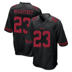 BIPIHUC SF.49ers #23 Christian McCaffrey Player Black Alternate Home Game Stitched Jerseys