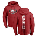 BIPIHUC SF.49ers #23 Christian McCaffrey Player Red LOGO Pullover Hoodies Home Game Stitched Jerseys