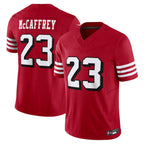BIPIHUC SF.49ers #23 Christian McCaffrey Player Scarlet Vapor F.U.S.E. Limited Stitched Jerseys
