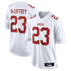BIPIHUC SF.49ers #23 Christian McCaffrey Player Tundra White Fashion Game Stitched Jerseys