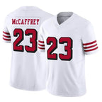 BIPIHUC SF.49ers #23 Christian McCaffrey Player White Limited Alternate Vapor F.U.S.E. Home Game Stitched Jerseys