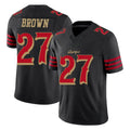 BIPIHUC SF.49ers #27 Ji'Ayir Brown Player Black Limited Rivalries Collection Home Game Stitched Jerseys