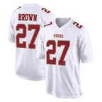 BIPIHUC SF.49ers #27 Ji'Ayir Brown Player White Fashion Home Game Stitched Jerseys
