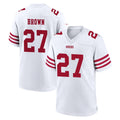 BIPIHUC SF.49ers #27 Ji'Ayir Brown Player White Game Home Stitched Jerseys