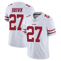 BIPIHUC SF.49ers #27 Ji'Ayir Brown Player White Limited Vapor Untouchable Home Game Stitched Jerseys
