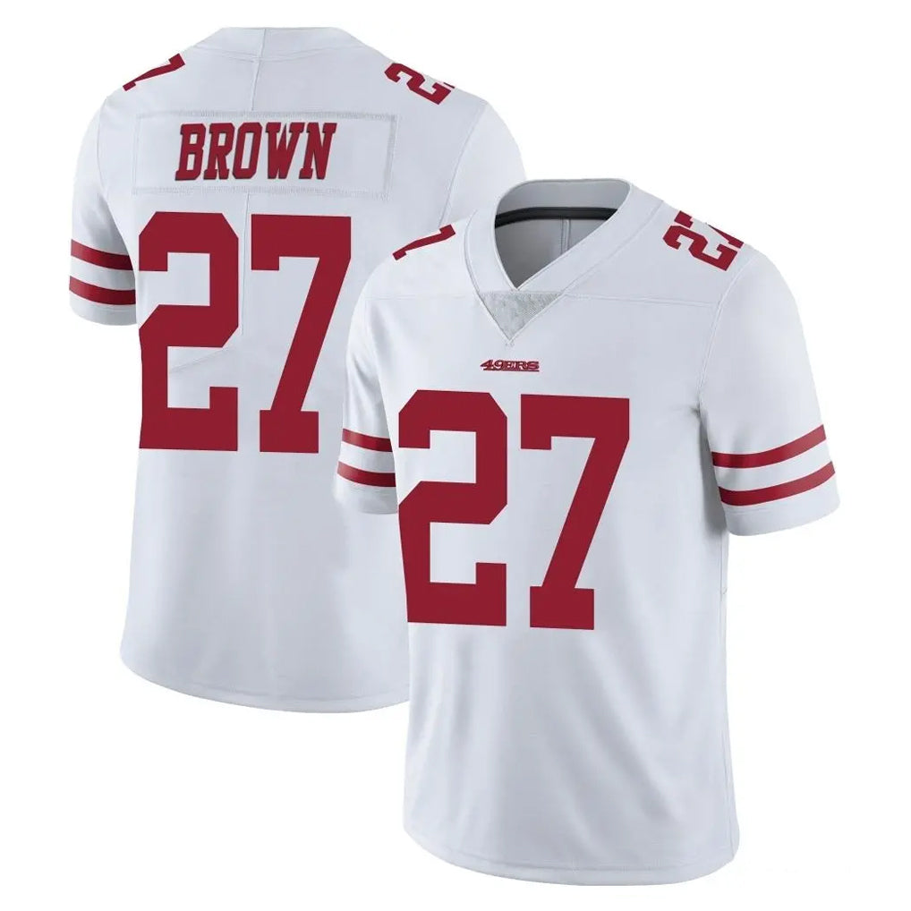 BIPIHUC SF.49ers #27 Ji'Ayir Brown Player White Limited Vapor Untouchable Home Game Stitched Jerseys