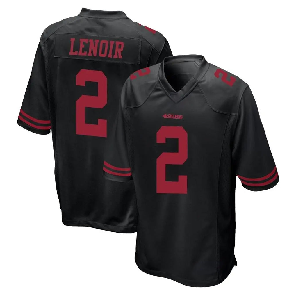 BIPIHUC SF.49ers #2 Deommodore Lenoir Player Black Alternate Home Game Stitched Jerseys