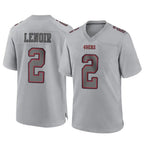 BIPIHUC SF.49ers #2 Deommodore Lenoir Player Gray Atmosphere Fashion Home Game Stitched Jerseys