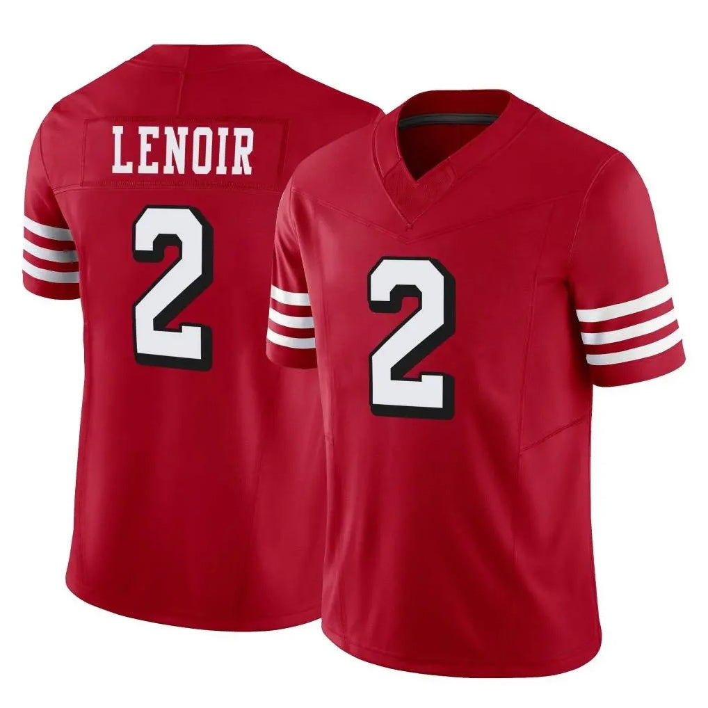 BIPIHUC SF.49ers #2 Deommodore Lenoir Player Red Limited Alternate Vapor F.U.S.E. Home Game Stitched Jerseys