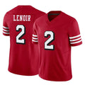 BIPIHUC SF.49ers #2 Deommodore Lenoir Player Red Limited Alternate Vapor F.U.S.E. Home Game Stitched Jerseys