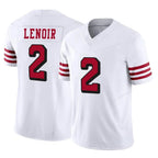 BIPIHUC SF.49ers #2 Deommodore Lenoir Player White Limited Alternate Vapor F.U.S.E. Home Game Stitched Jerseys