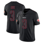 BIPIHUC SF.49ers #3 Christian Kirk Player Black Impact Limited Home Game Stitched Jerseys