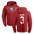 BIPIHUC SF.49ers #3 Christian Kirk Player Red LOGO Pullover Hoodies Home Game Stitched Jerseys