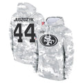 BIPIHUC SF.49ers #44 Kyle Juszczyk Player Arctic Camo Limited Salute to Service Pullover Hoodies Game Stitched Jerseys