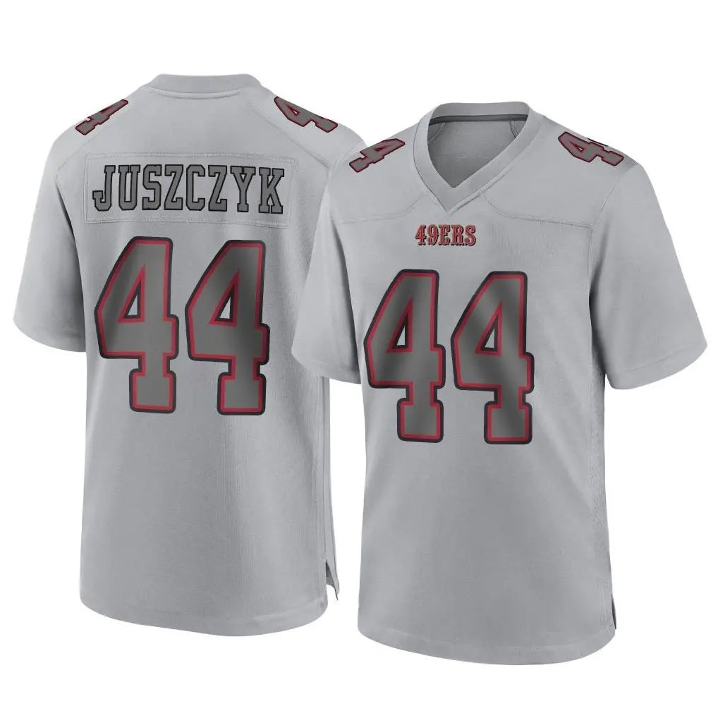 BIPIHUC SF.49ers #44 Kyle Juszczyk Player Gray Atmosphere Fashion Home Game Stitched Jerseys
