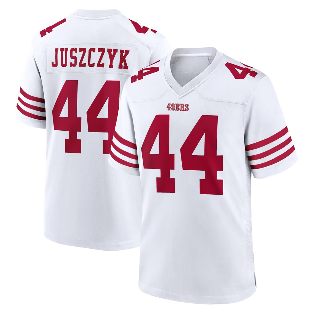 BIPIHUC SF.49ers #44 Kyle Juszczyk Player White Game Home Stitched Jerseys