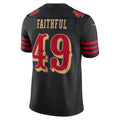 BIPIHUC SF.49ers #49 The Faithful Player Black Rivalries Collection Limited Stitched Jerseys