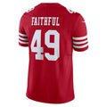 BIPIHUC SF.49ers #49 The Faithful Player Vapor F.U.S.E. Limited  Scarlet Football Jerseys