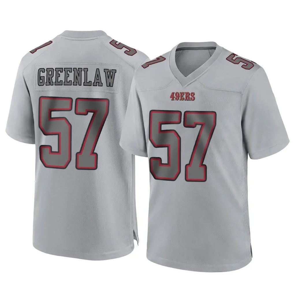 BIPIHUC SF.49ers #57 Dre Greenlaw Player Gray Atmosphere Fashion Home Game Stitched Jerseys