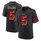 BIPIHUC SF.49ers #5 Mike Evans Player Black Rivalries Collection Home Game Stitched Jerseys