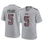 BIPIHUC SF.49ers #5 Mike Evans Player Gray Atmosphere Fashion Home Game Stitched Jerseys