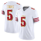 BIPIHUC SF.49ers #5 Mike Evans Player White 2025 Rivalries Collection Game Limited Stitched Jerseys
