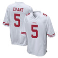 BIPIHUC SF.49ers #5 Mike Evans Player White Home Game Stitched Jerseys