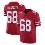 BIPIHUC SF.49ers #68 Colton McKivitz Player Red Limited Vapor Untouchable Home Game Stitched Jerseys