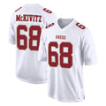 BIPIHUC SF.49ers #68 Colton McKivitz Player White Fashion Home Game Stitched Jerseys