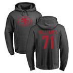 BIPIHUC SF.49ers #71 Trent Williams Player Anthracite Pullover Hoodies Home Game Stitched Jerseys