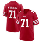 BIPIHUC SF.49ers #71 Trent Williams Player Red Game Home Stitched Jerseys