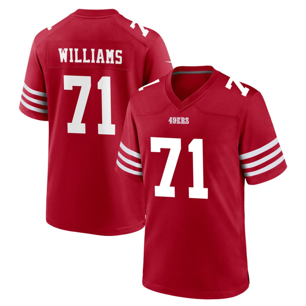 BIPIHUC SF.49ers #71 Trent Williams Player Red Game Home Stitched Jerseys