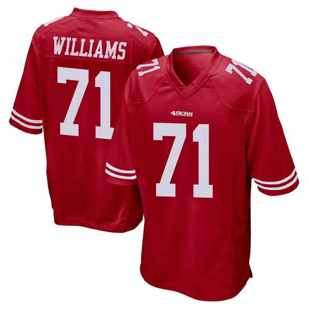BIPIHUC SF.49ers #71 Trent Williams Player Red Home Game Stitched Jerseys