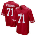 BIPIHUC SF.49ers #71 Trent Williams Player Red Home Game Stitched Jerseys